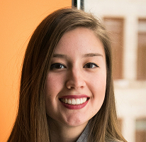 CFO Victoria Lawson van een financiële handelsonderneming, portret